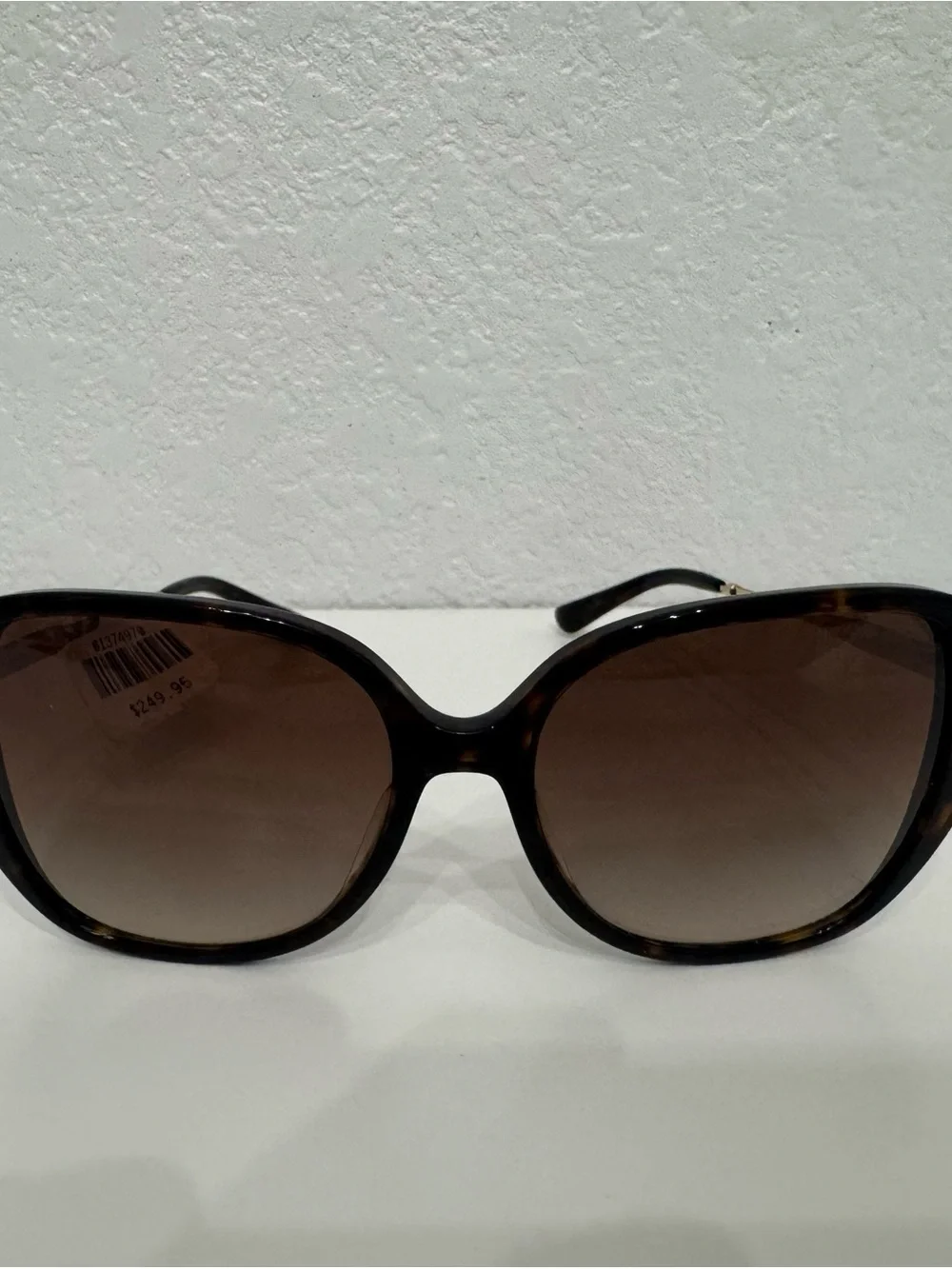 Michael Kors Oversized Tortoise Shell Sunglasses with Brown Gradient Lenses